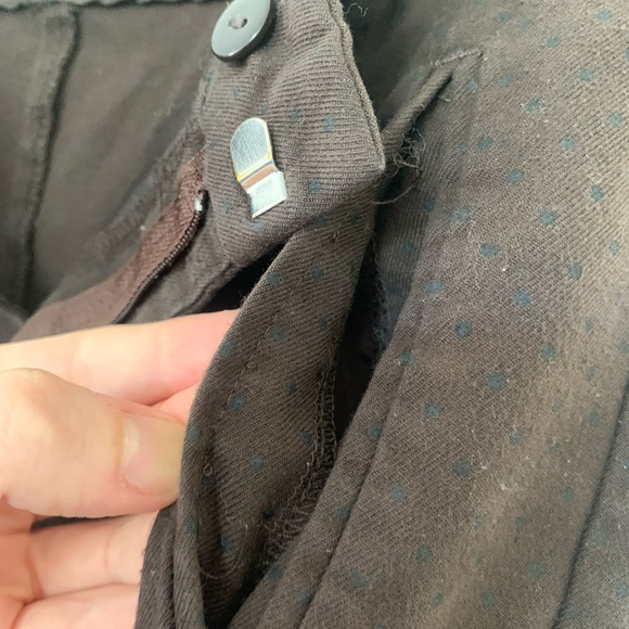 Zara Basic brown trousers with light black spotted pattern - Picture 9 of 9